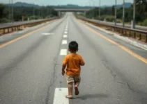 criança resgatada na Dutra