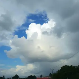 céu nublado em Taubaté