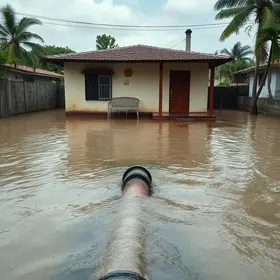 rompimento de rede da Sabesp
