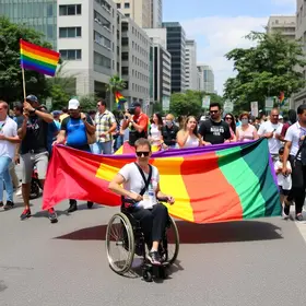 acessibilidade na 30ª Parada do Orgulho LGBT+ de São Paulo