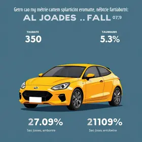 alta em veículos emplacados