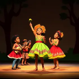 espetáculo infantil gratuito folclore brasileiro